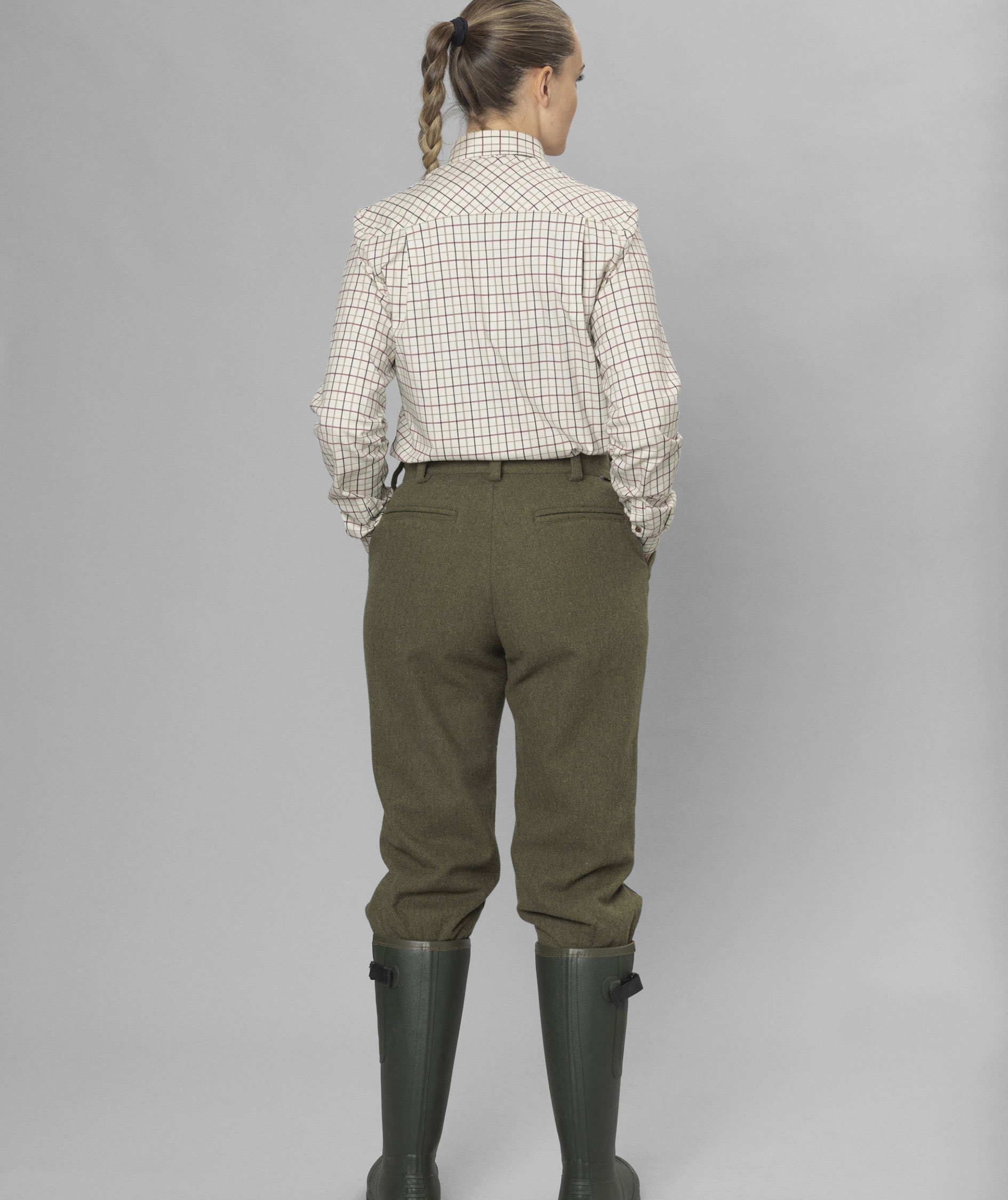 Seeland Kerry Shooting skjorta dam, Cabernet/Blue Check, large image number 3