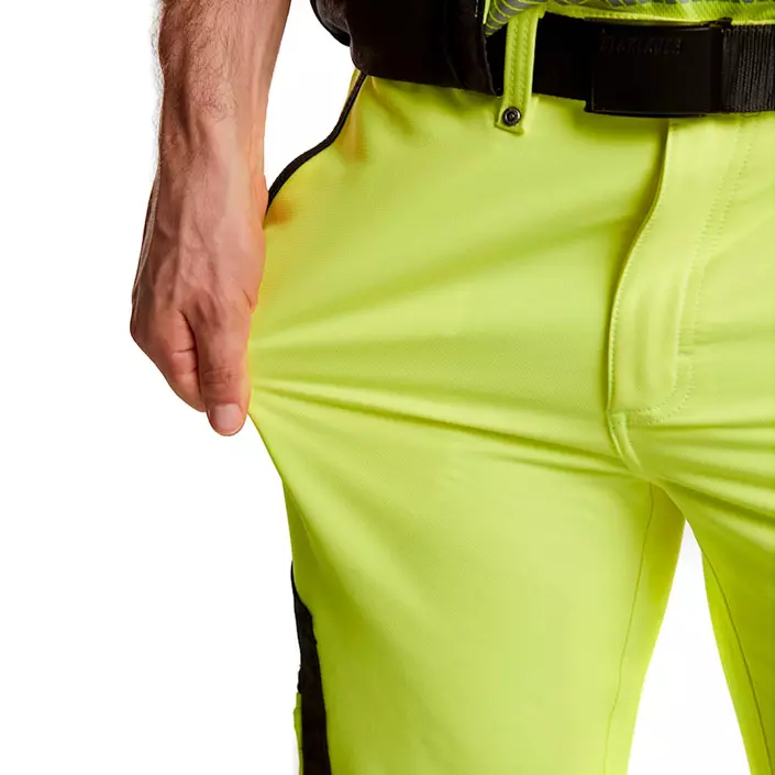 Blåkläder håndværkerbukser full stretch, Hi-vis Gul/Sort, large image number 5