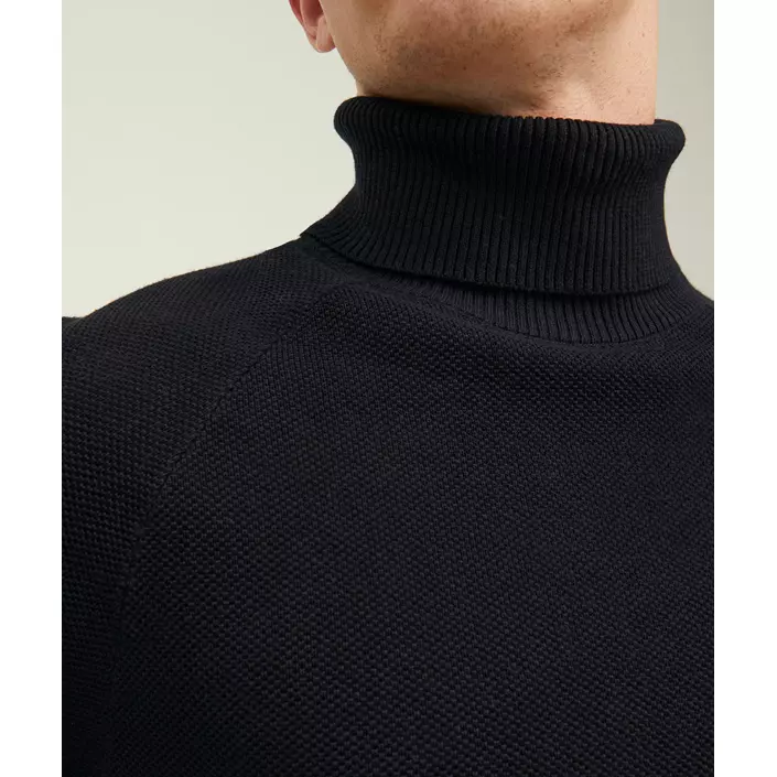 Jack & Jones JJEHILL knitted turtleneck sweater, Black, large image number 3