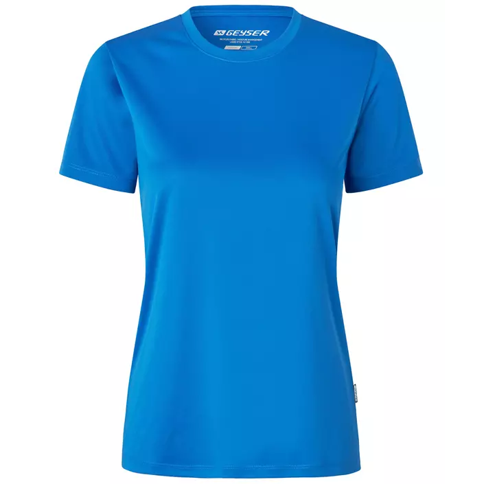 GEYSER Essential interlock dame T-shirt, Azurblå, large image number 0