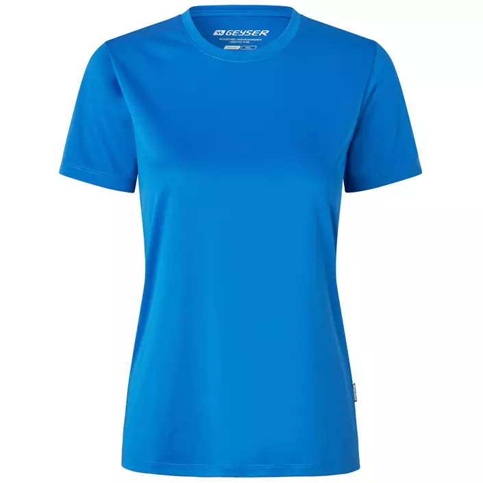 GEYSER Essential interlock dame T-skjorte, Azurblå, large image number 0