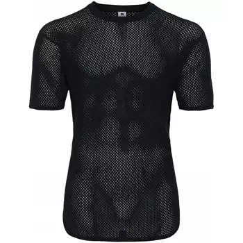 Dovre mesh undershirt with merino wool, Black