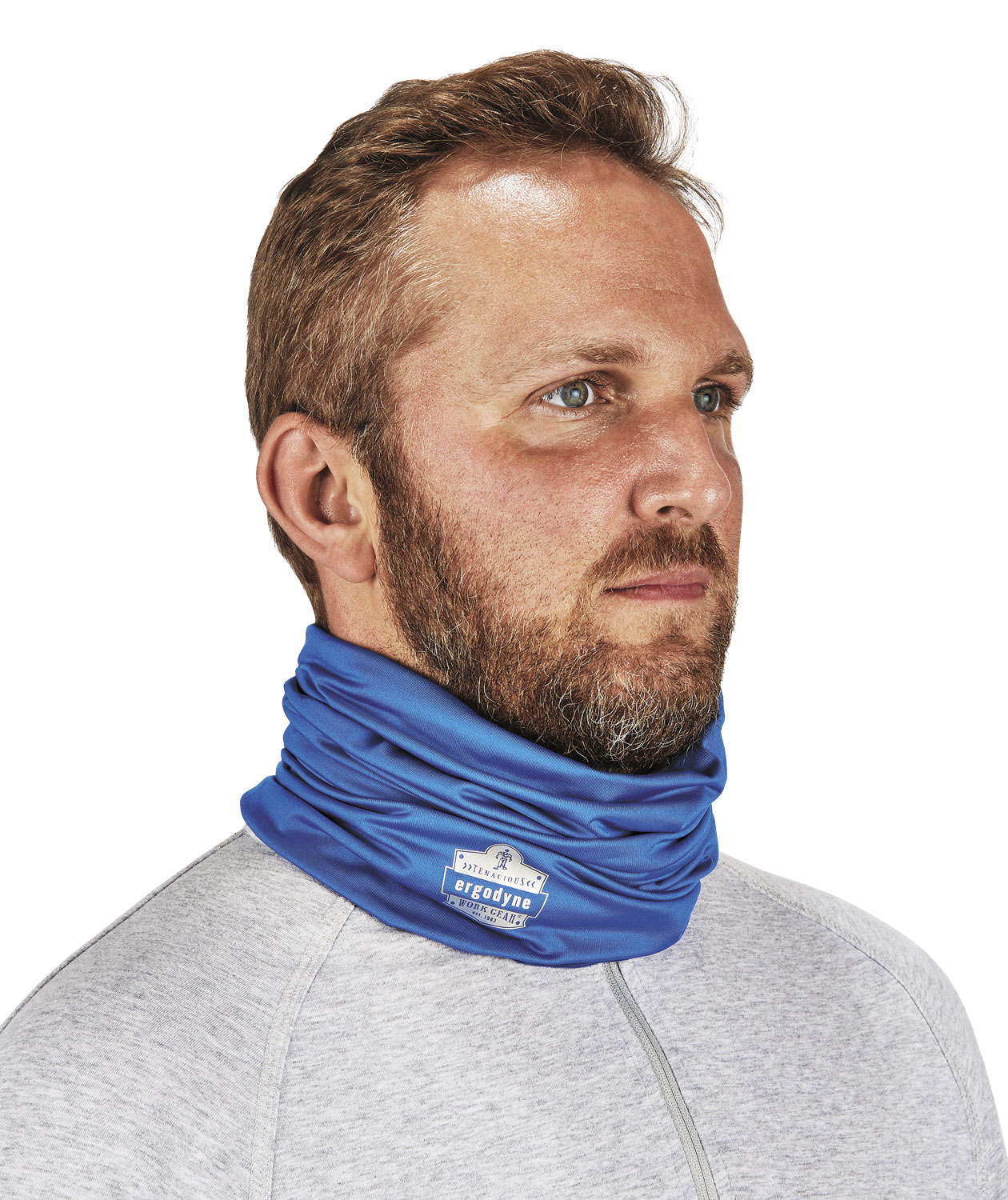 Ergodyne Chill-Its 6487 cooling neck warmer, Blue, Blue, large image number 1