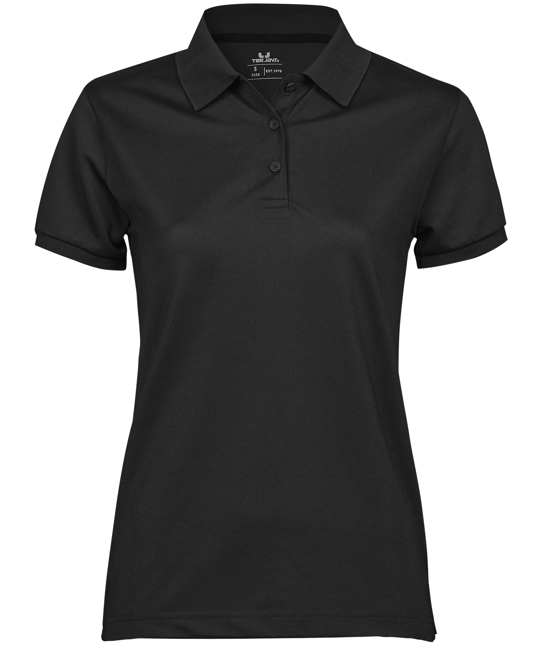 Tee Jays Club women s polo T shirt Black