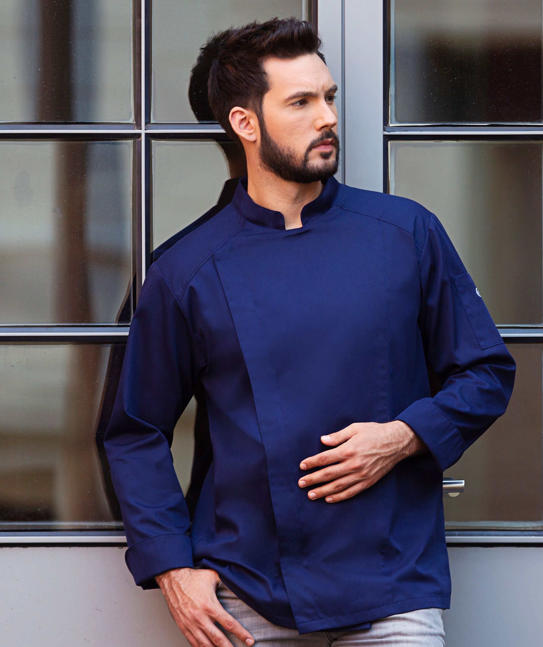 Karlowsky Noah chefs jacket, Navy