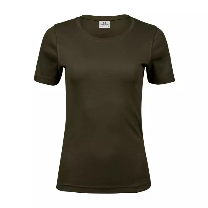 Tee Jays Interlock dame T-skjorte, Dark olive , large image number 0