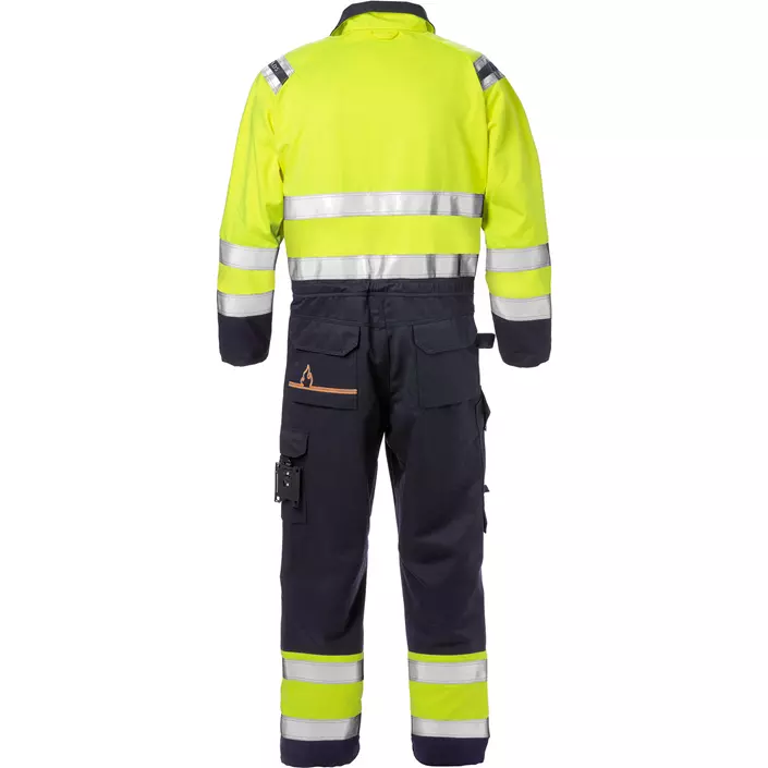 Fristads Flamestat coverall 8175 ATHS, Hi-Vis yellow/marine, large image number 1