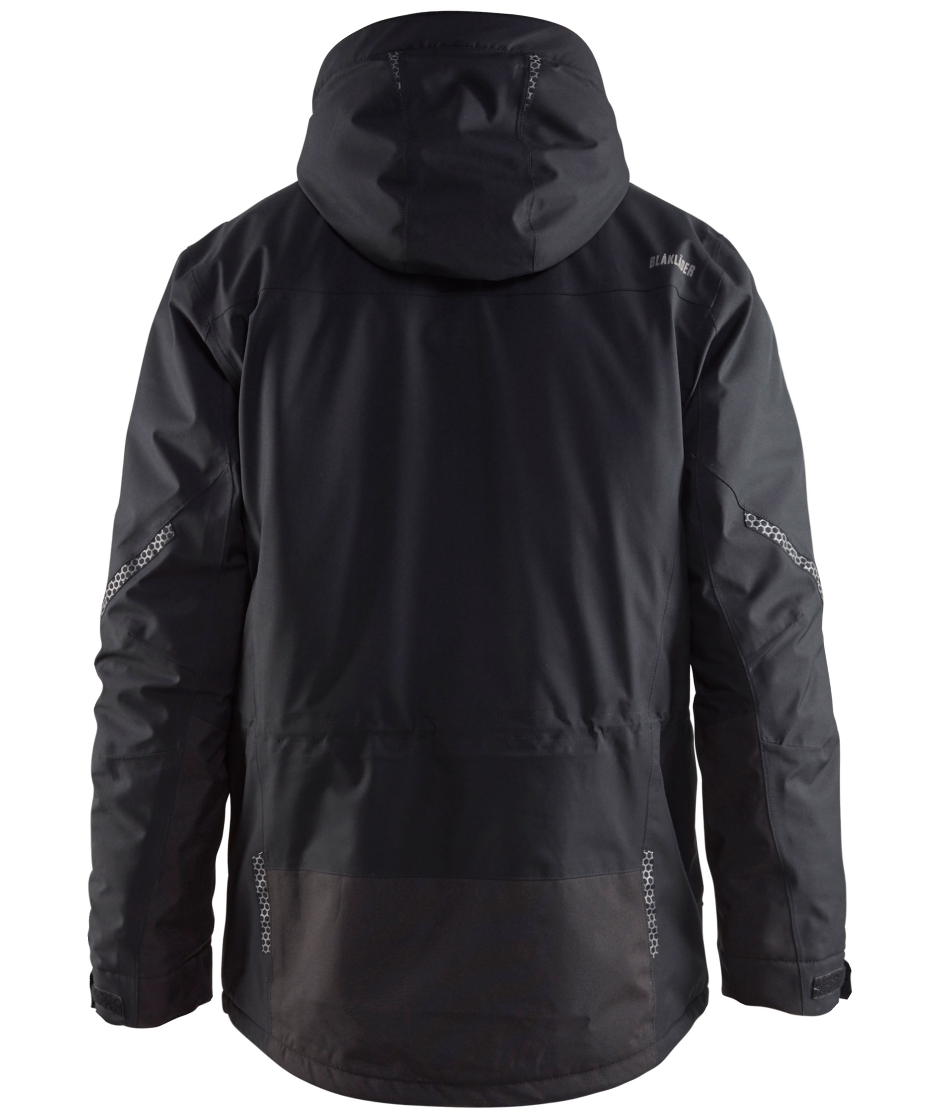 Bl&aring;kl&auml;der vinter parkas jacka, Svart