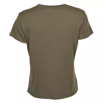 Pinewood T-shirt dam med merinoull, Grön