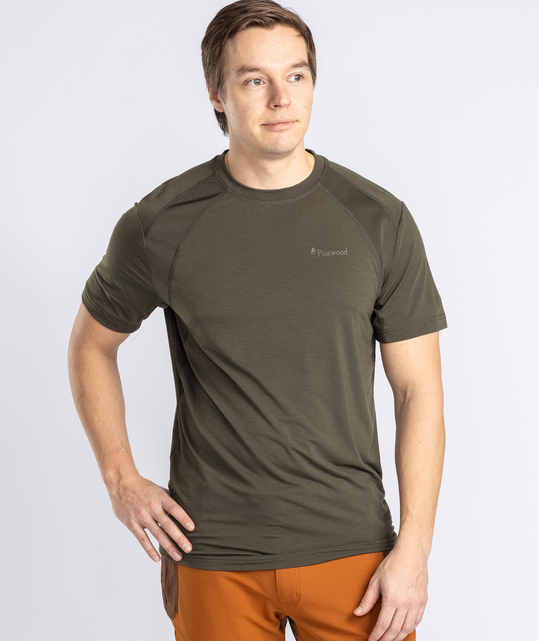 Pinewood Finnveden AirVent Function T-shirt, Moss green, large image number 7