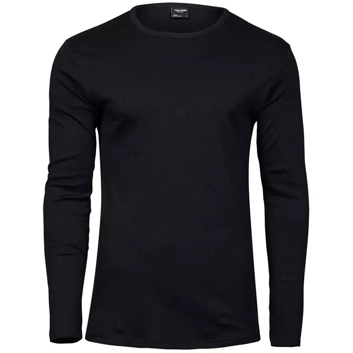 Tee Jays Interlock langermet T-skjorte, Svart, large image number 0