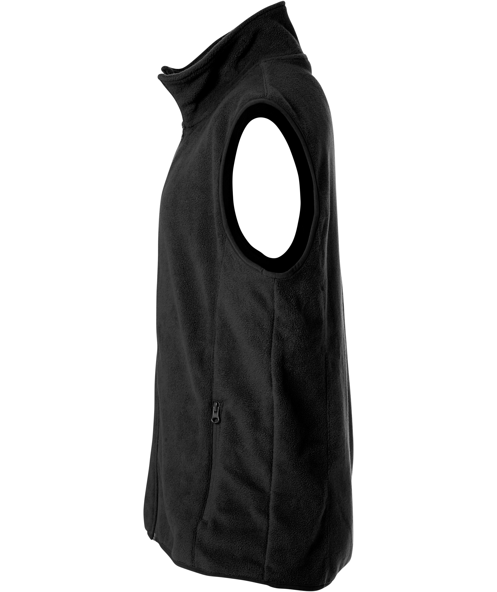 Clique Basic Polar fleece vest, Black, large image number 3