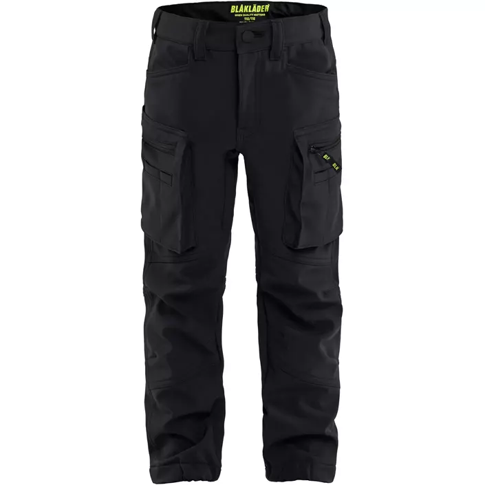 Blåkläder softshellbukser til børn, Sort, large image number 0