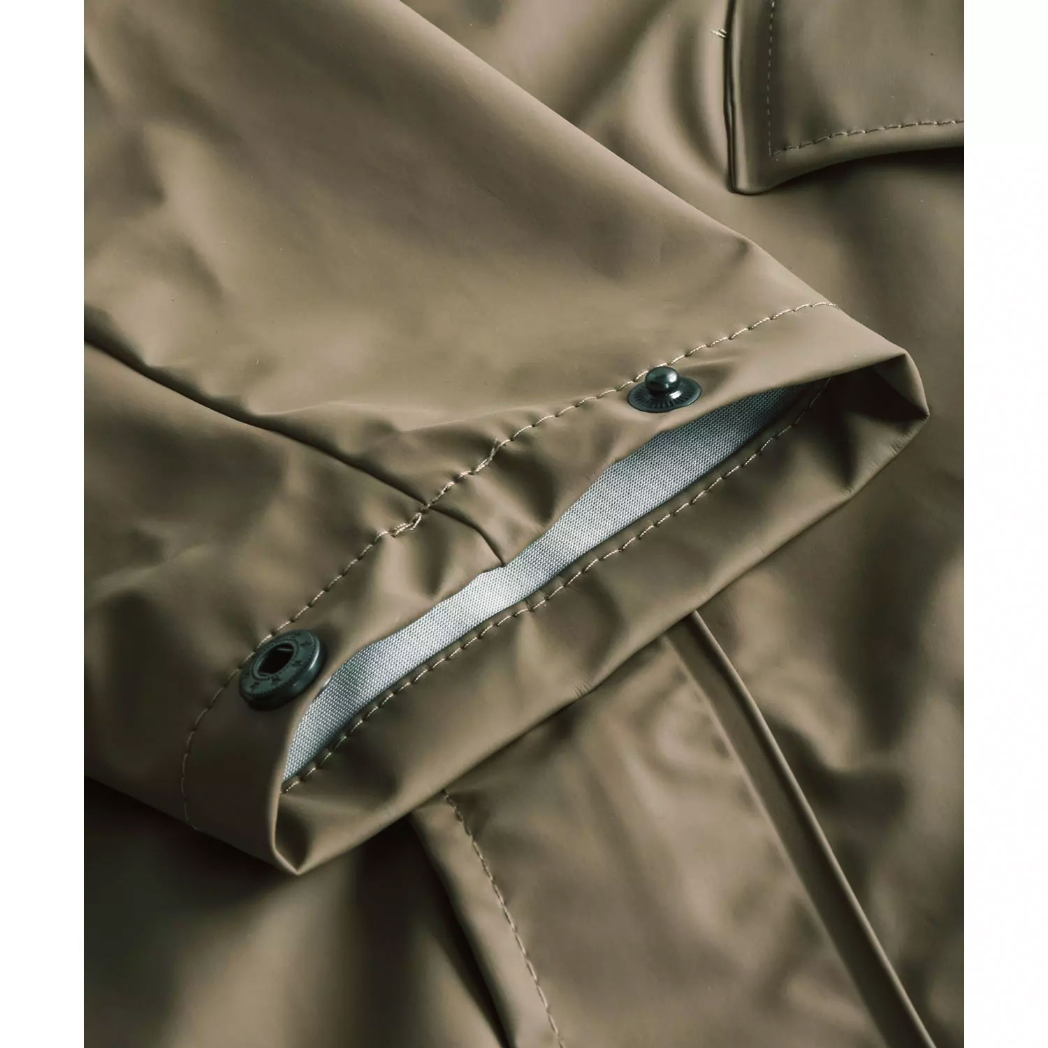 Lyngs&oslash;e PU Regenmantel fashion, Braun, Braun, large image number 1