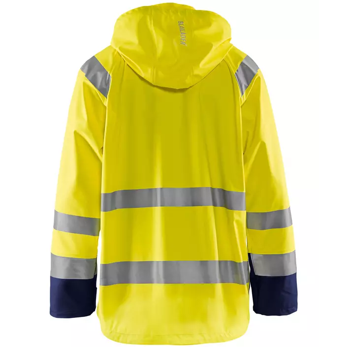 Blåkläder rain jacket Level 1, Hi-vis Yellow/Marine, large image number 1