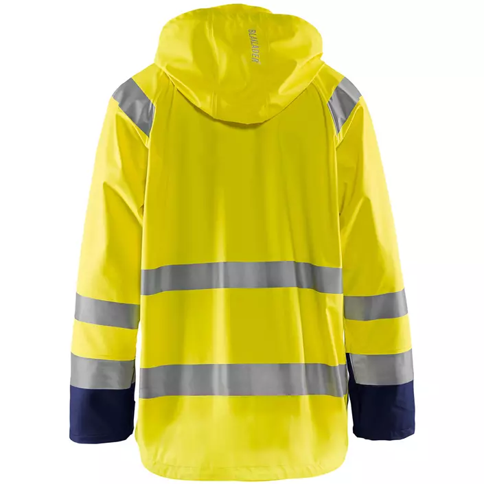 Blåkläder regnjacka Level 1, Varsel gul/marinblå, large image number 1