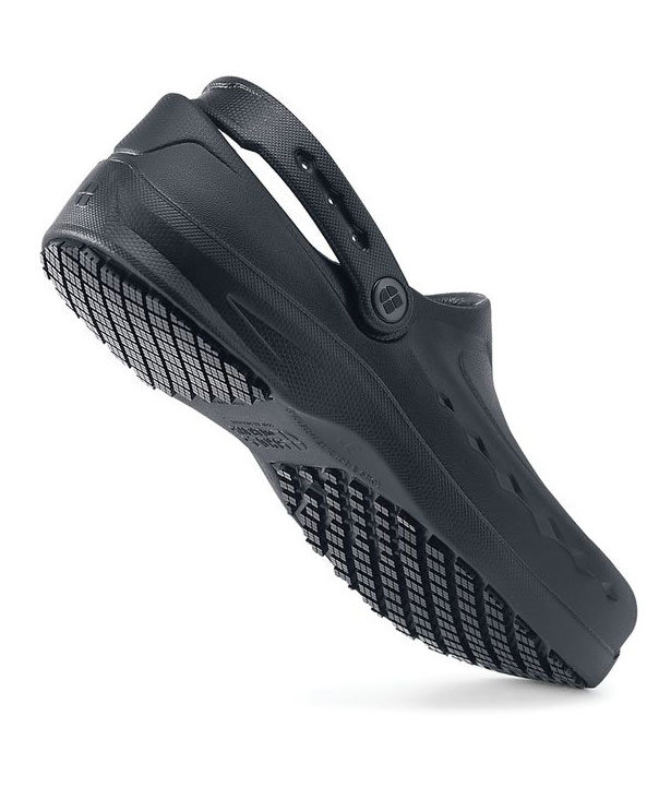 Shoes For Crews Zinc clogs with heel strap OB, Black, large image number 6