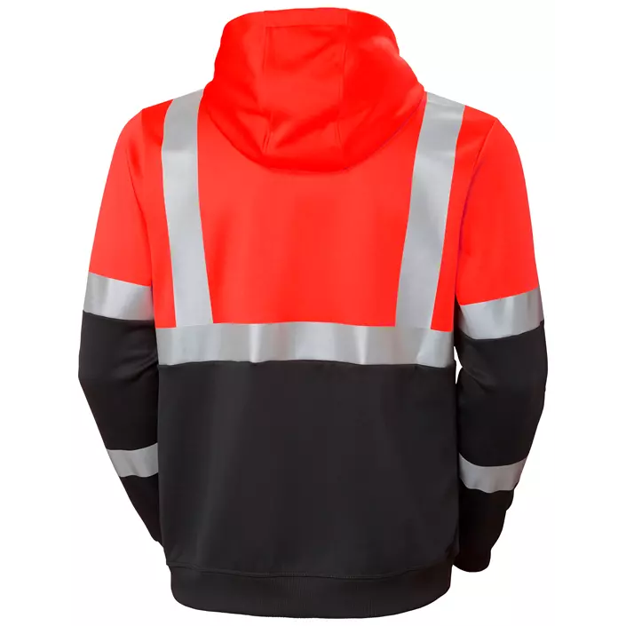 Helly Hansen Addvis hoodie with zipper, Hi-Vis Red/Ebony, large image number 2
