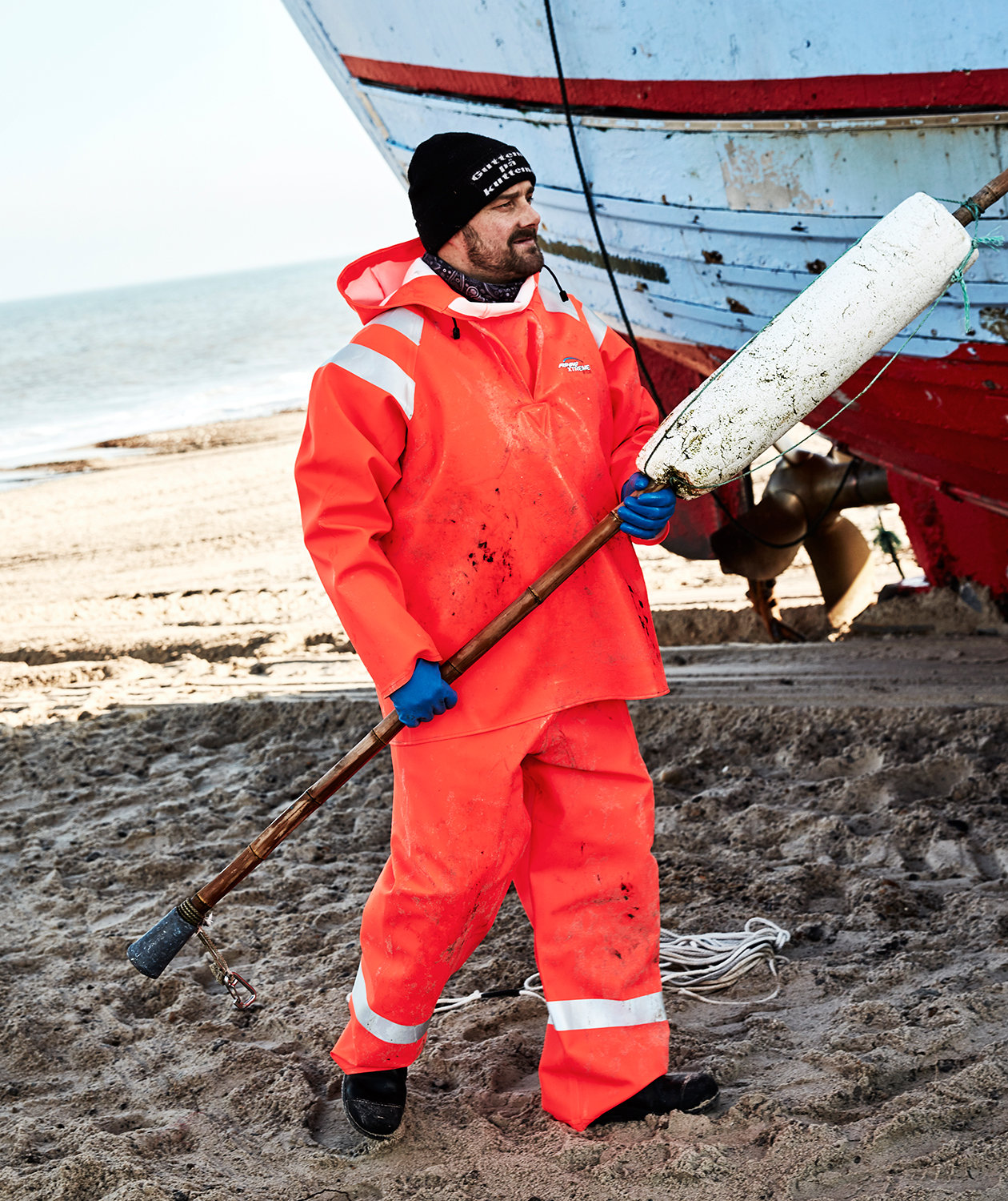 ELKA Fishing Extreme PVC Heavy rain smock, Hi-vis Orange, large image number 1