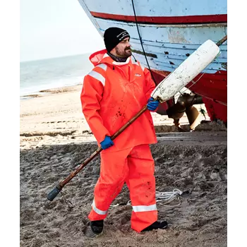 Elka Fishing Extreme PVC Heavy regnanorak, Varsel Orange