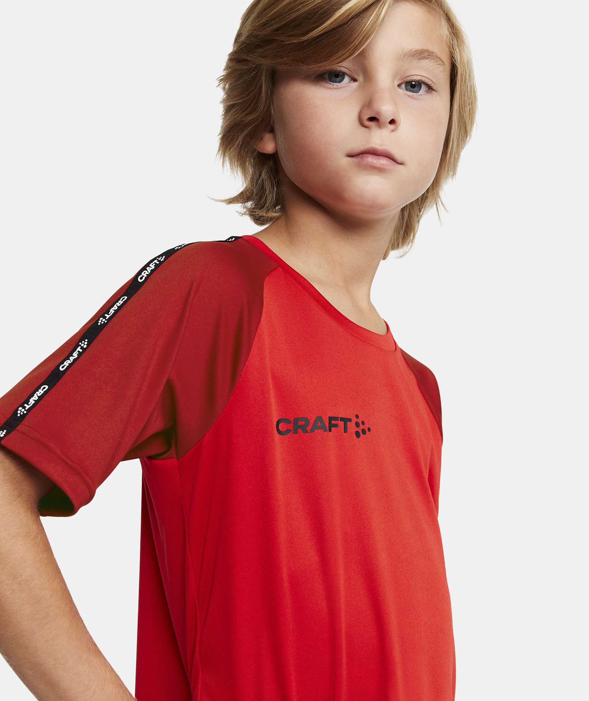 Craft Squad 2.0 Contrast T-shirt for kids, Bright Red-Express, large image number 3