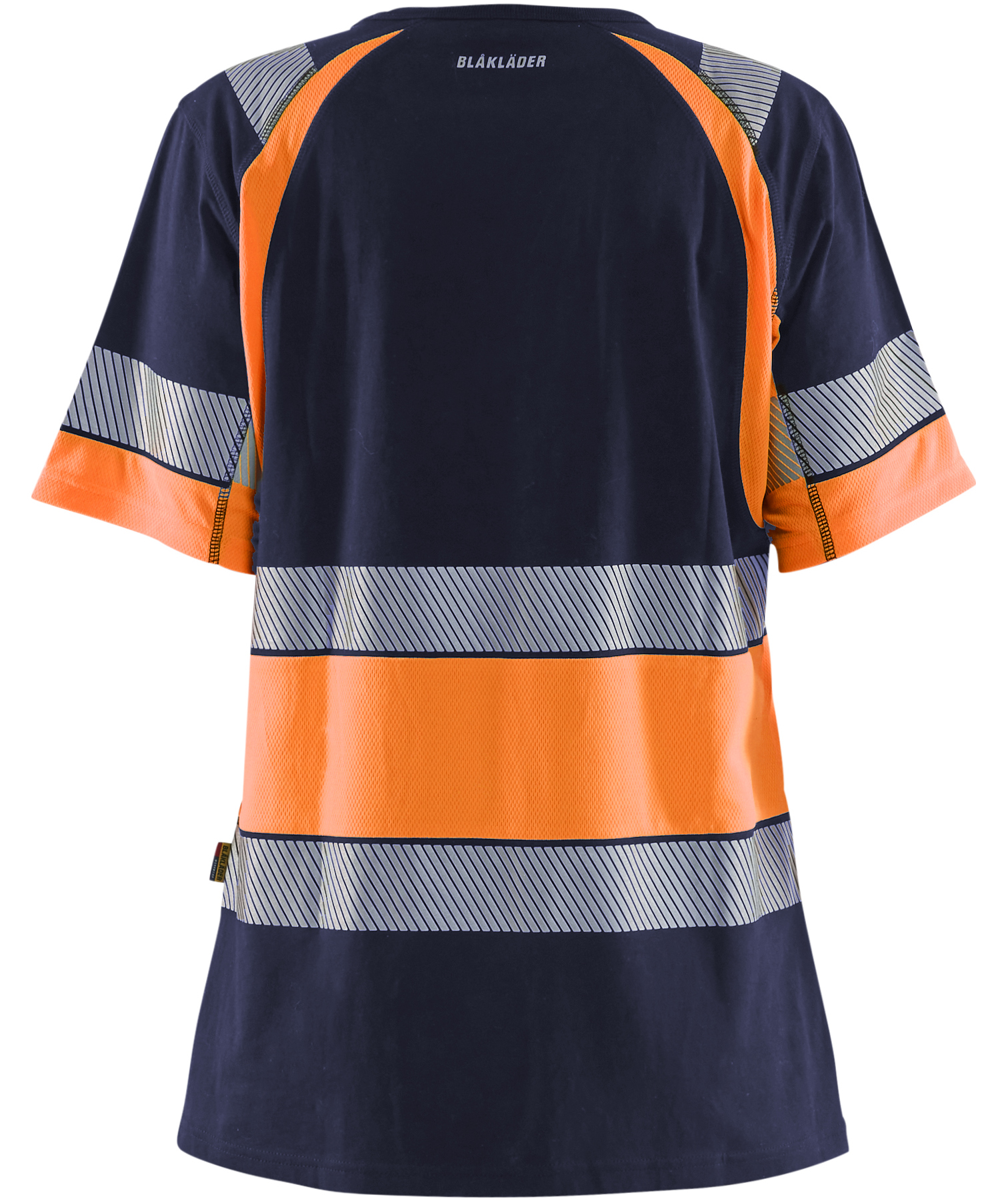 Bl&aring;kl&auml;der women's T-shirt, Marine/Hi-Vis Orange, large image number 2