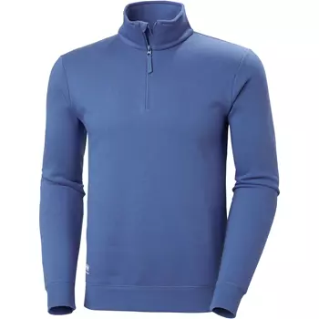 Helly Hansen Classic Sweatshirt Half Zip, Stone Blue