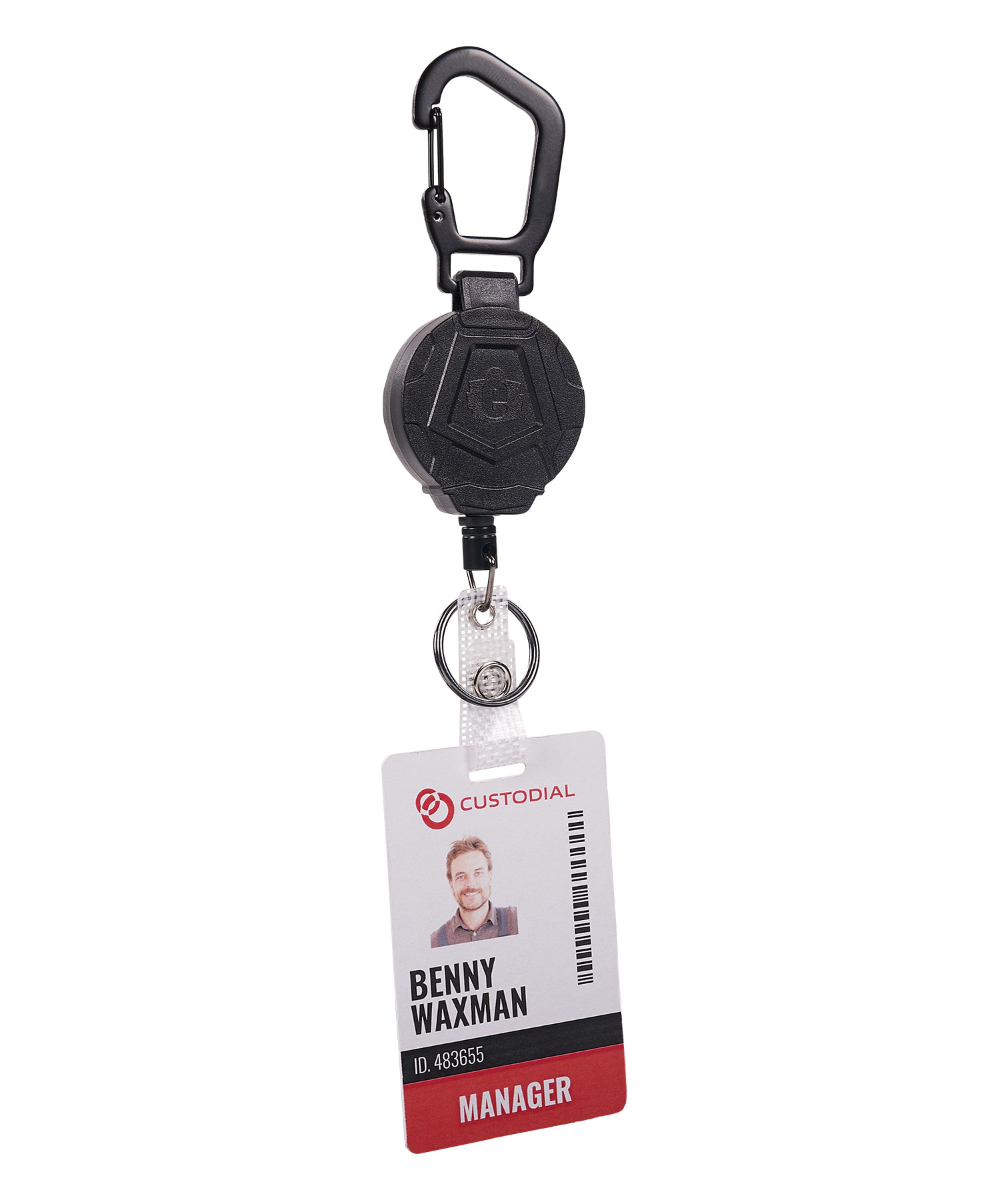 Ergodyne 3391 ID-card holder with yoyo, Black, large image number 2
