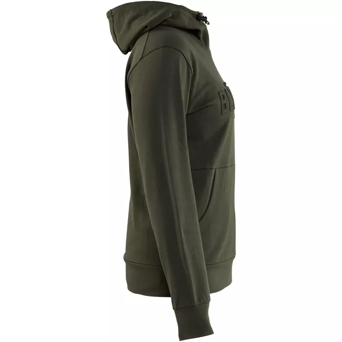 Blåkläder hoodie dam 3D, Skogsgrön, large image number 3