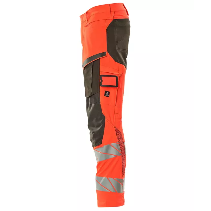 Mascot Accelerate Safe work trousers full stretch, Hi-vis red/Dark anthracite, large image number 3