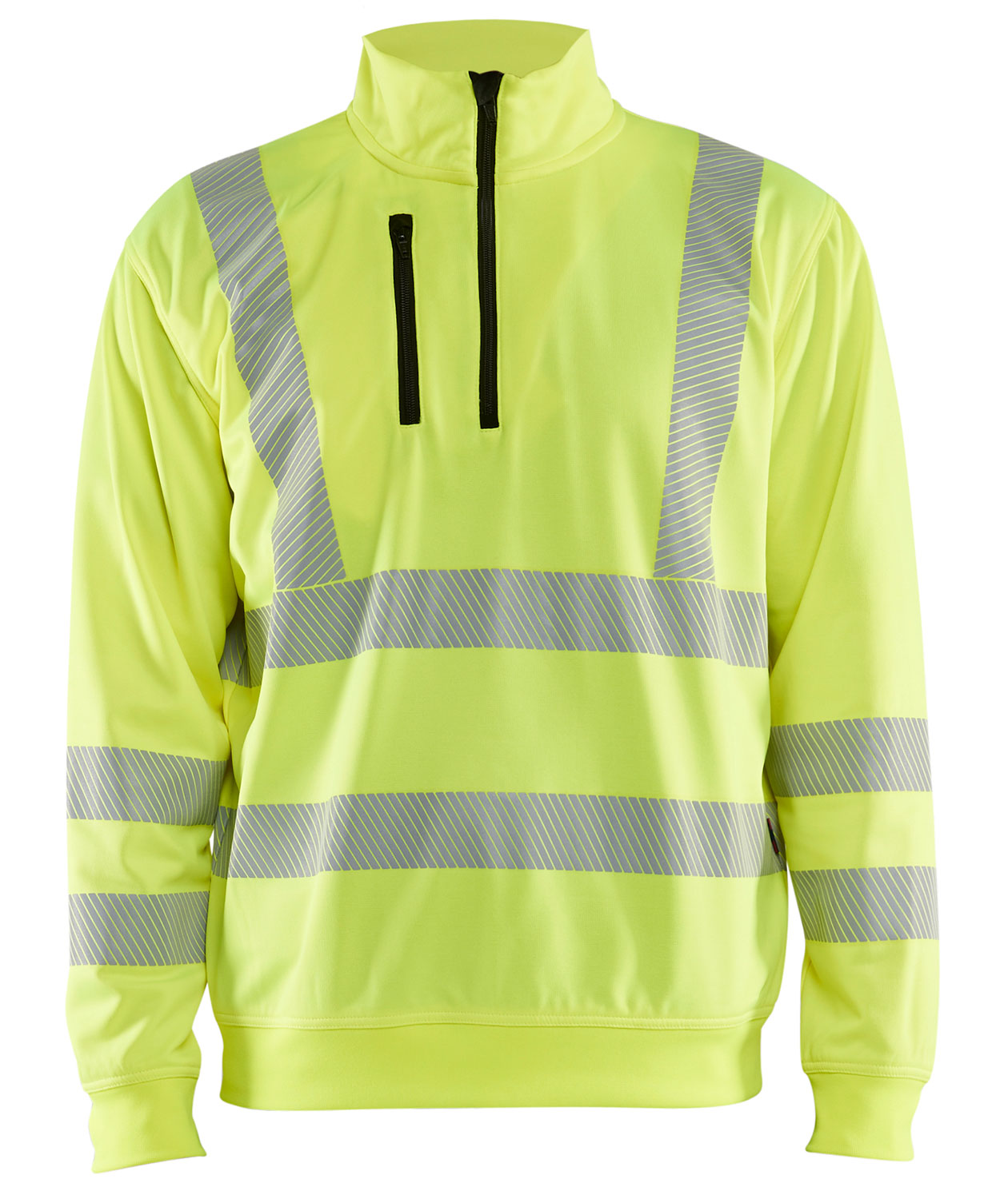 Bl&aring;kl&auml;der half zip sweatshirt, Varsel Gul, Varsel Gul, swatch