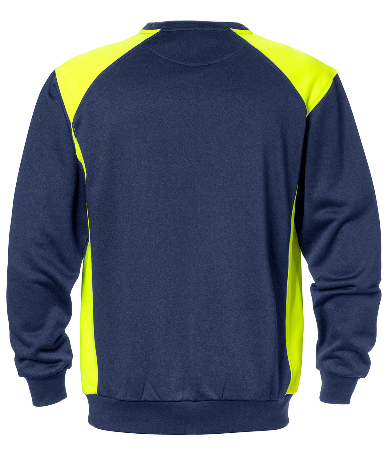 Fristads sweatshirt 7148 SHV, Marin/Hi-Vis gul