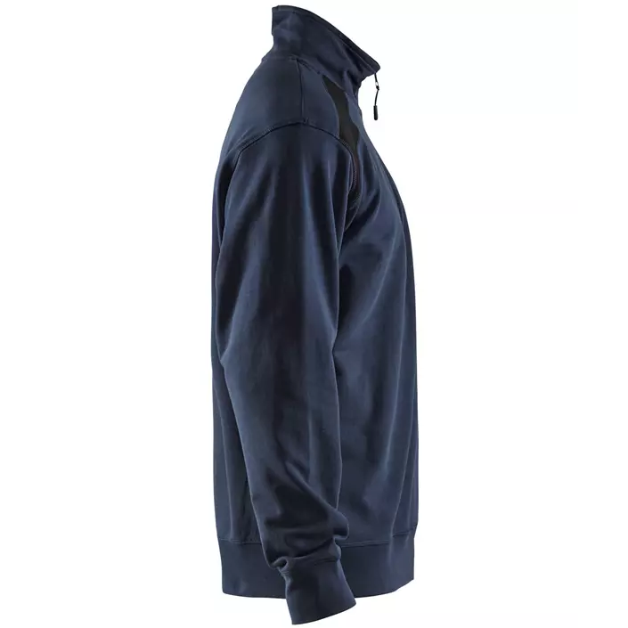 Blåkläder Unite Half-Zip Sweatshirt, Dunkel Marine Blau/Schwarz, large image number 3