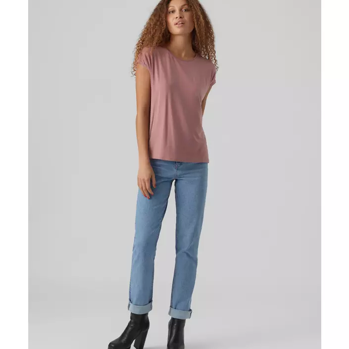 Vero Moda VMAVA PLAIN Damen T-Shirt, Nostalgia Rose, large image number 4