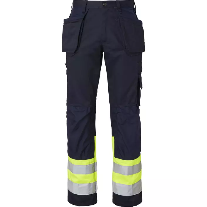 Top Swede craftsman trousers 2171, Navy/Hi-Vis yellow, large image number 0