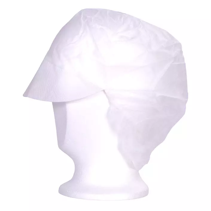 FIT-ON cap with hairnet 100 pcs., White, large image number 0