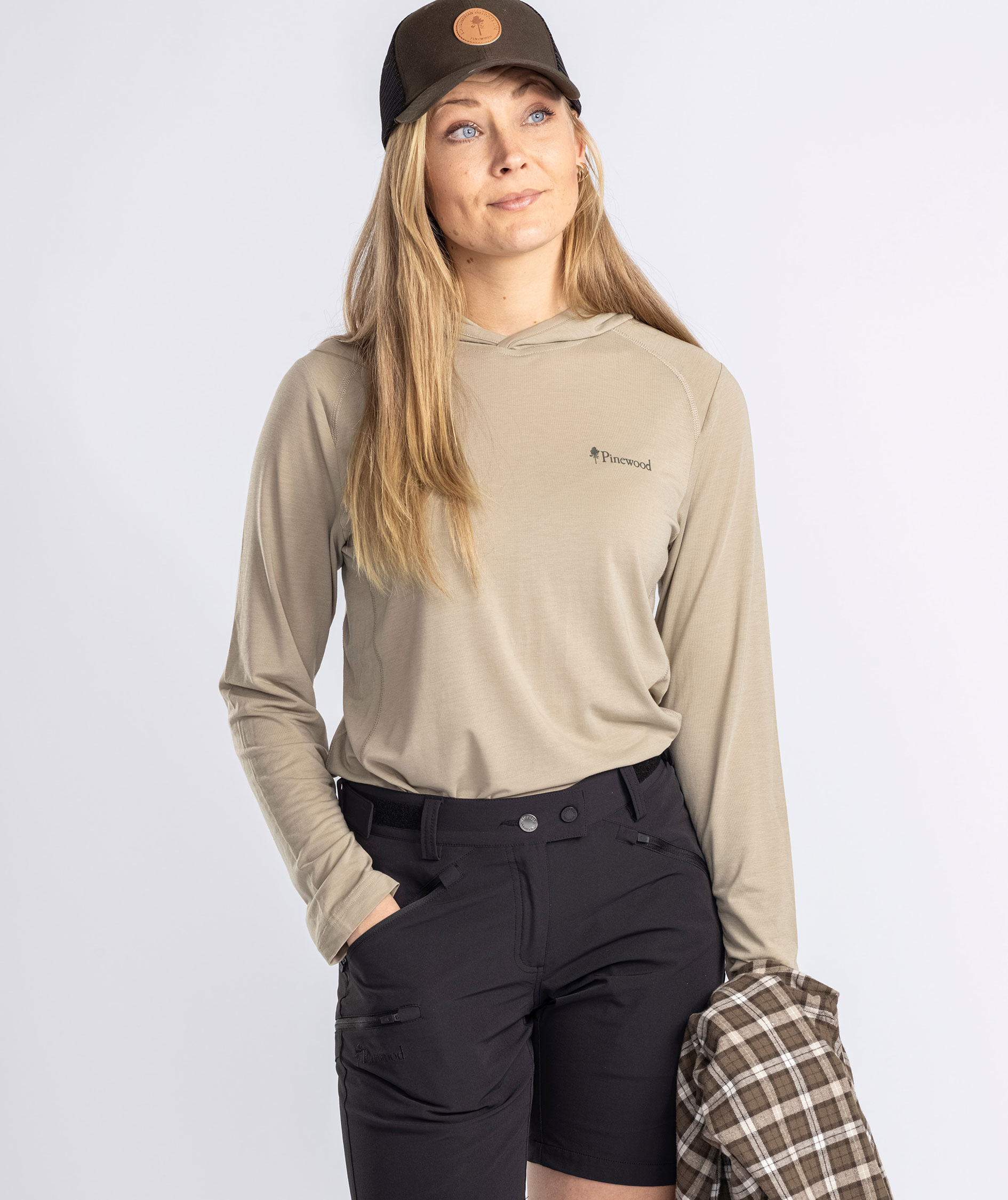 Pinewood NatureSafe dame h&aelig;ttetr&oslash;je, Light Khaki, large image number 6