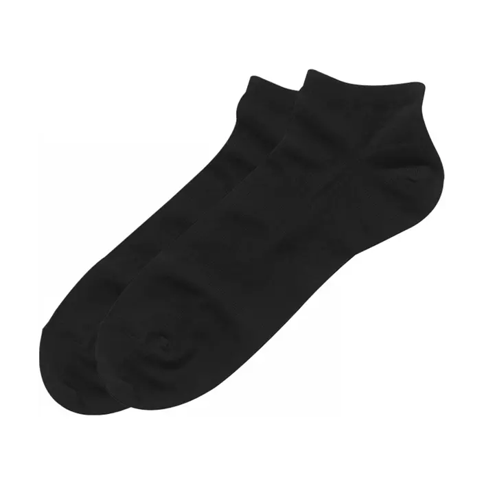 Dovre 2-pack ankle socks, Black, Black, large image number 0