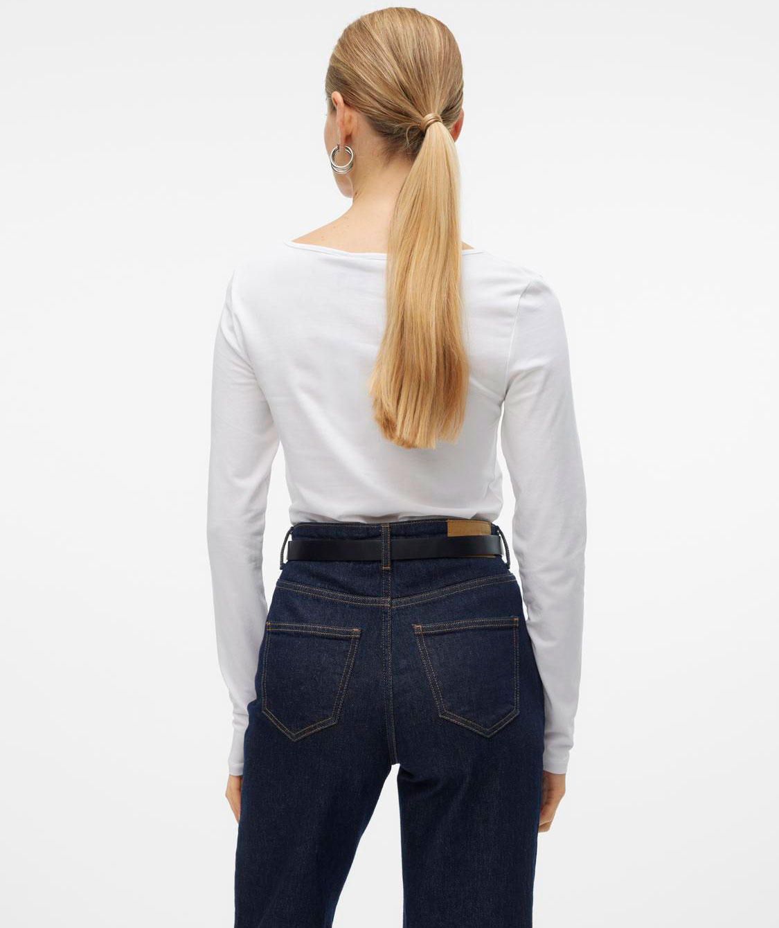 Vero Moda VMMAXI MY SOFT lang&auml;rmliges Damen T-Shirt, Bright White, large image number 3