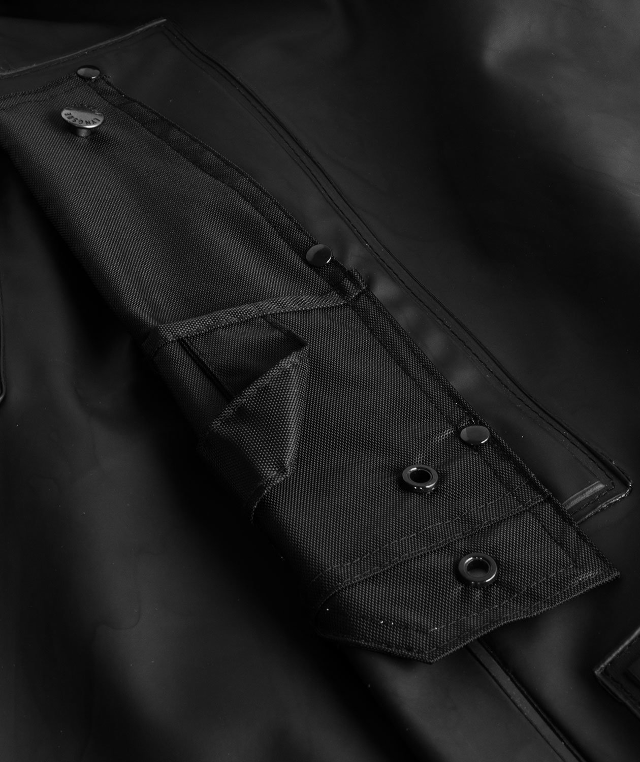 Lyngs&oslash;e PU/PVC rain trousers, Black, large image number 3