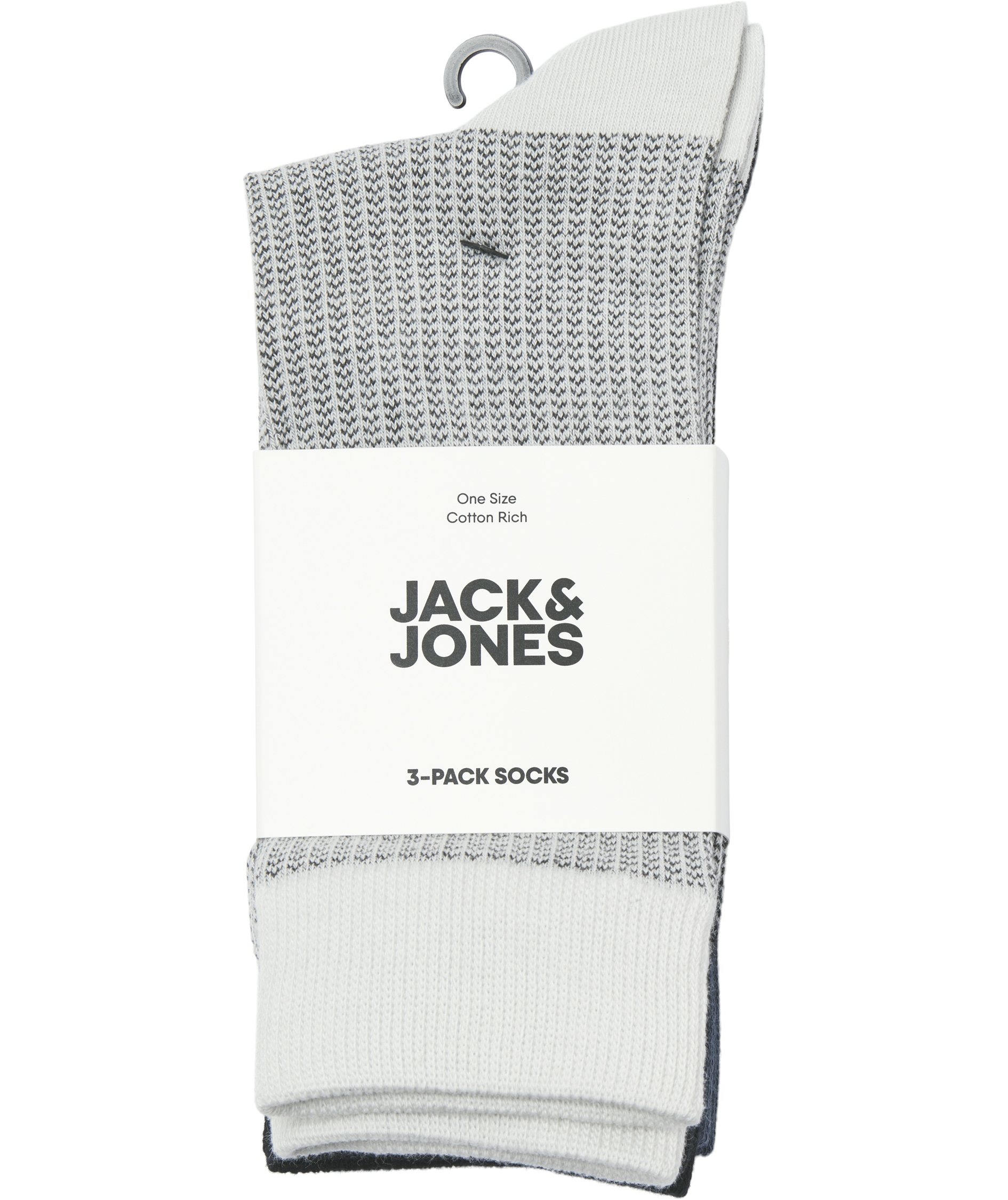 Jack & Jones JACBRYAN BIRD EYE 3-pack strumpor, Black Glacier Gray, Black Glacier Gray, large image number 4