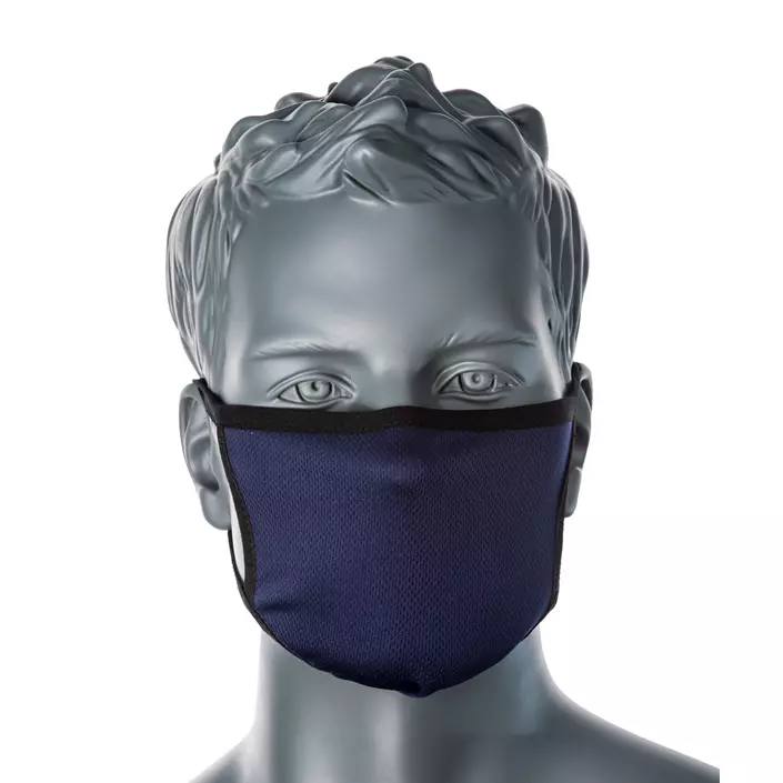 Portwest CV33 3-layer reusable face mask, Navy, Navy, large image number 0