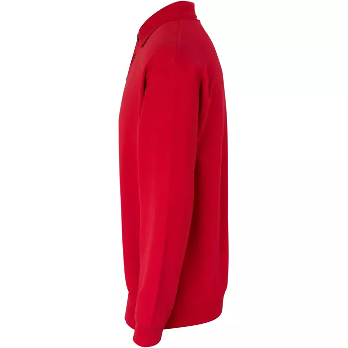 ID Classic long-sleeved Polo Sweatshirt, Red, large image number 2