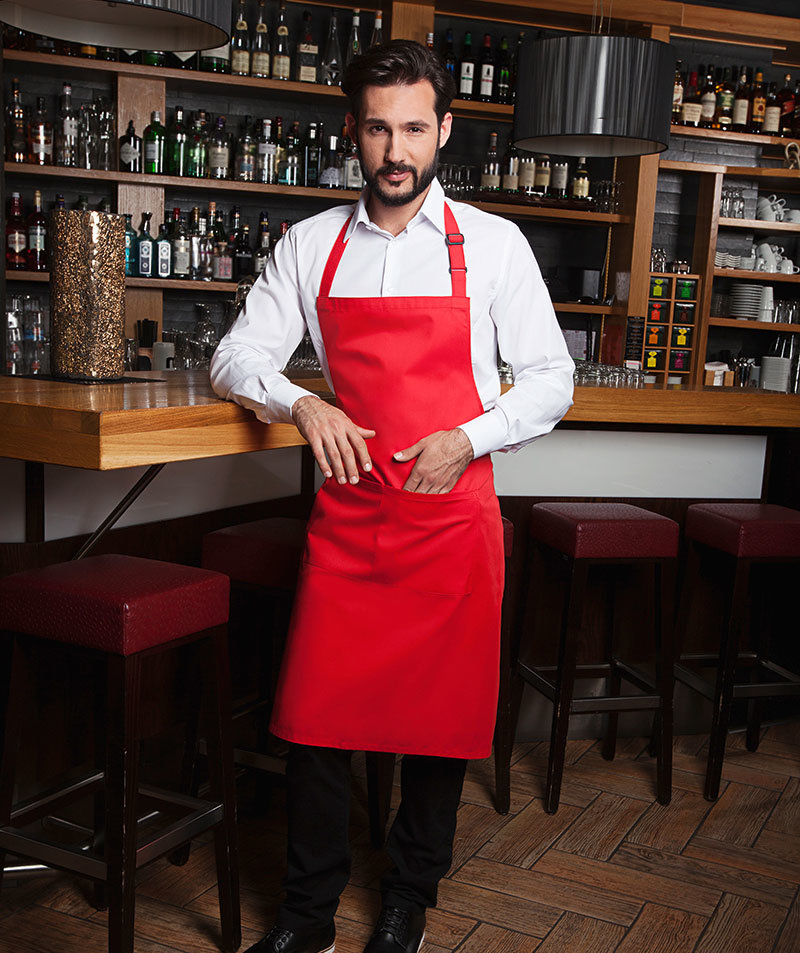 Karlowsky Basic bib apron with pockets